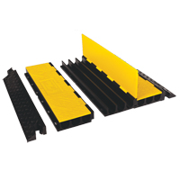 Yellow Jacket&reg; Cable Protector System, 3 Channels, 36" L x 18.5" W x 3" H Duraquip Inc