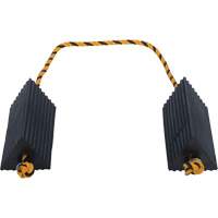 Airline Wheel Chock, 5" x 10" x 4-1/2", Black Duraquip Inc