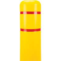 Polyethylene Bollard Cover, 6-5/8" Dia. x 60" L, Red/Yellow Duraquip Inc