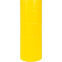 Polyethylene Bollard Cover, 6-5/8" Dia. x 60" L, Red/Yellow Duraquip Inc