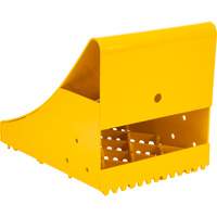 Ice Chocks, Steel, Yellow, 8-1/16" W x 10-5/8" D x 8-13/16" H Duraquip Inc
