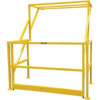 Mezzanine Safety Gate, 70" L x 77" H, 78" Raised, Yellow Duraquip Inc