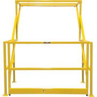Mezzanine Safety Gate, 70" L x 77" H, 78" Raised, Yellow Duraquip Inc