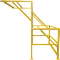 Mezzanine Safety Gate, 70" L x 77" H, 78" Raised, Yellow Duraquip Inc