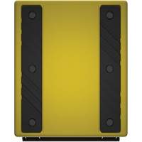 Cale de roue ultra-robuste pour l'exploitation mini&egrave;re Checkers Safety, PEHD, Jaune, 14-1/2" la x 17-1/2" p x 16" h Duraquip Inc