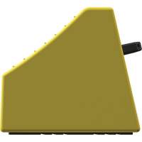 Cale de roue ultra-robuste pour l'exploitation mini&egrave;re Checkers Safety sans support, PEHD, Jaune, 14-1/2" la x 17-1/2" p x 16" h Duraquip Inc