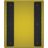 Cale de roue ultra-robuste pour l'exploitation mini&egrave;re Checkers Safety sans support, PEHD, Jaune, 14-1/2" la x 17-1/2" p x 16" h Duraquip Inc