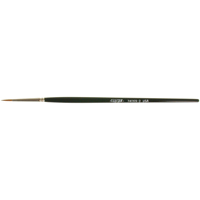Pinceau d'artiste, Largeur de la brosse de 3/32", Martre rouge, Manche &agrave; Bois Duraquip Inc