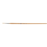 Pinceau de forme ronde en soies blanches pures pour marquage, Largeur de la brosse de 9/64", Soie blanche, Manche &agrave; Bois Duraquip Inc