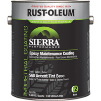 Rev&ecirc;tement dentretien &eacute;poxydique &agrave; base deau Sierra Performance S60 Base pour accents, Gallon, Base &agrave; teinter Duraquip Inc