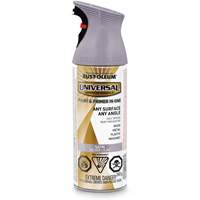 Universal&reg; Enamel Paint & Primer In One, Silver Lilac Purple, Satin, Aerosol Can Duraquip Inc