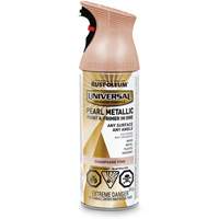 Couche de fond et rev&ecirc;tement perl&eacute; &agrave; vaporiser Universal, Rose champagne, M&eacute;tallique, Canette a&eacute;rosol Duraquip Inc