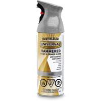 Universal&reg; Paint & Primer In One, Silver Aluminum, Hammered, Aerosol Can Duraquip Inc