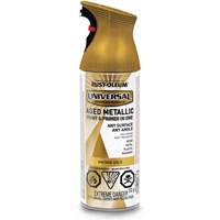 Universal&reg; Aged Spray Paint, Vintage Gold, Metallic, Aerosol Can Duraquip Inc
