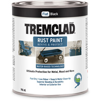 Peinture antirouille &agrave; base d'eau Tremclad, 946 ml, Canette, Noir Duraquip Inc
