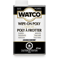 Watco&reg; Wipe-on Poly Stain, 473 ml, Clear, Gloss Duraquip Inc