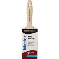 Master Trim Brush, Poly/Nylon, Wood Handle, 2-1/2" Width Duraquip Inc