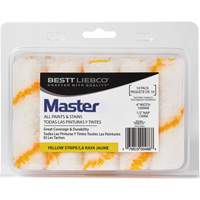 Master Yellow Stripe Mini Roller, 13 mm (1/2") Nap, 101.6 mm (4") L Duraquip Inc