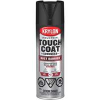 Peinture Tough Coat avec technologie Rust Barrier, Noir, Semi-brillant, 425 g, Canette a&eacute;rosol Duraquip Inc