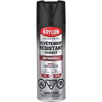 Peinture Tough Coat avec technologie Rust Barrier, Noir, Semi-brillant, 425 g, Canette a&eacute;rosol Duraquip Inc