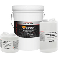 6700 100% Solids Decorative Epoxy, 3 gal., Epoxy-Based, High-Gloss, Clear Duraquip Inc