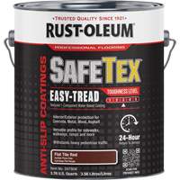 SafeTex&reg; Easy-Tread Acrylic Coating, 1 gal., Water-Based, Flat/Textured, Red Duraquip Inc