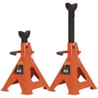856A Jack Stands, Locking Handle/Ratchet, 6 Ton(s) Capacity, 15-1/2" - 24" H Duraquip Inc