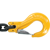 Chain Slings, 80 Chain, Double Legs, Oblong & Grab Hooks, 5/8" x 5' Duraquip Inc