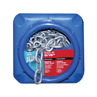 Chaînes galvanis&eacute;es par immersion &agrave; chaud, Acier au carbone, 5/16" x 75' (22,9 m) l, Calibre 30, Charge d'utilisation 1900 lb (0,95 tonne) Duraquip Inc