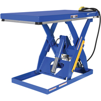 Hydraulic Scissor Lift Table, Steel, 60" L x 30" W, 3000 lbs. Cap. Duraquip Inc