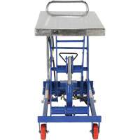 Pneumatic Hydraulic Scissor Lift Table, Steel, 32-1/2" L x 19-3/4" W, 1000 lbs. Cap. Duraquip Inc