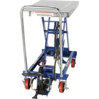 Pneumatic Hydraulic Scissor Lift Table, Steel, 32-1/2" L x 19-3/4" W, 1000 lbs. Cap. Duraquip Inc