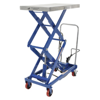 Pneumatic Hydraulic Scissor Lift Table, Steel, 35-1/2" L x 20" W, 800 lbs. Cap. Duraquip Inc