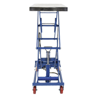 Pneumatic Hydraulic Scissor Lift Table, Steel, 35-1/2" L x 20" W, 800 lbs. Cap. Duraquip Inc