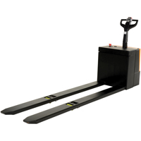 Fully Powered Electric Pallet Truck With  Stand-On Platform, 4500 lbs. Cap., 96" L x 30" W Duraquip Inc