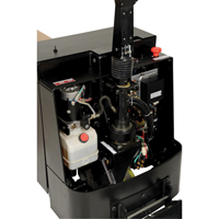 Fully Powered Electric Pallet Truck With  Stand-On Platform, 4500 lbs. Cap., 96" L x 30" W Duraquip Inc