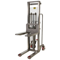 Hefti-Lift Load Stacker, Foot Pump Operated, 880 lbs. Capacity, 59" Max Lift Duraquip Inc