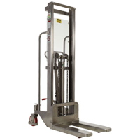 Hefti-Lift Load Stacker, Foot Pump Operated, 880 lbs. Capacity, 59" Max Lift Duraquip Inc