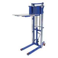 Hefti-Lift Load Stacker, Foot Pump Operated, 1500 lbs. Capacity, 63" Max Lift Duraquip Inc