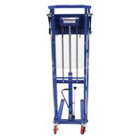 Hefti-Lift Load Stacker, Foot Pump Operated, 1500 lbs. Capacity, 63" Max Lift Duraquip Inc
