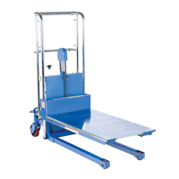 Hefti-Lift Load Stacker, Foot Pump Operated, 400 lbs. Capacity, 44" Max Lift Duraquip Inc