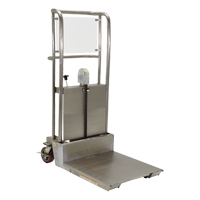 Hefti-Lift Load Stacker, Foot Pump Operated, 450 lbs. Capacity, 45-5/8" Max Lift Duraquip Inc