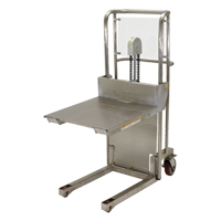 Hefti-Lift Load Stacker, Foot Pump Operated, 450 lbs. Capacity, 45-5/8" Max Lift Duraquip Inc