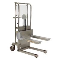 Hefti-Lift Load Stacker, Foot Pump Operated, 450 lbs. Capacity, 45-5/8" Max Lift Duraquip Inc