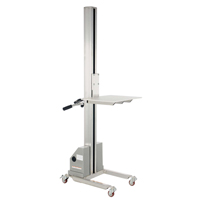 Quick Lift Stacker, Electric Operated, 125 lbs. Capacity, 72" Max Lift Duraquip Inc