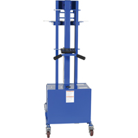 Quick Lift Stacker, Electric Operated, 400 lbs. Capacity, 57" Max Lift Duraquip Inc