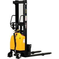 Fork Lift Stacker, Electric Operated, 2000 lbs. Capacity, 118" Max Lift Duraquip Inc