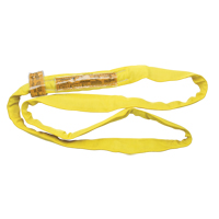 Polyester Round Sling, Yellow, 2-1/2" W x 3' L, 9000 lbs. Vertical Load Duraquip Inc