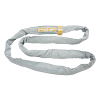 Polyester Round Sling, Grey, 4" W x 6' L, 32000 lbs. Vertical Load Duraquip Inc