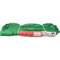 Polyester Round Sling, Green, 12' L, 6000 lbs. Vertical Load Duraquip Inc